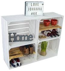 Unsere kleiderschränke und schlafzimmerschränke bieten deiner kleidung platz. 4er Set Obstkisten Als Wohnwand Raumtrenner Real De