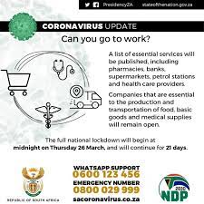 A summary of the new lockdown rules. President Cyrill Ramaphosa Announced Lockdown In South Africa For 21 Days