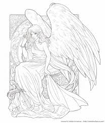 Angels coloring book print outscoloring printable pages and. Monaicyn Kitchen Ideas Angelic Realistic Coloring Pages