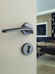 Palma Lever Black Brushed Nickel Door Handles Door Accessories Door Hardware