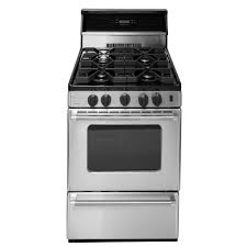 Frigidaire fcrg3052aw 30 freestanding gas range with 5 sealed burners 5 cu. Premier Proseries 24 In 2 97 Cu Ft Freestanding Gas Range With Sealed Burners In Stainless Steel P24s3402ps The Home Depot