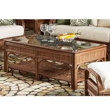 5 out of 5 stars. Bermuda Indoor Wicker Pecan Stain Coffee Table By South Sea Rattan Model 1444 American Rattan