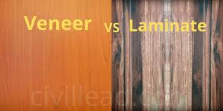 Engineered wood is a layered product consisting of an effective but thin hardwood slice on a high quality plywood base. Veneer Vs Laminate 19 Difference Between Veneer And Laminate Civil Lead