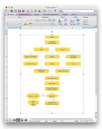 how to add a flowchart to a ms word document using