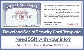Editable Social Security Card Template Software In 2020 Social Security Card Cards Id Card Template