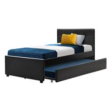 Trundle beds are a very unique size that requires a very specific set of sheets which are often difficult to find. Trundle Bed Frame Wooden Bed King Single Size Base Daybed Mattress Wood Leather Qubyk Uk