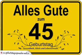 Lustige Bilder Zum 45 Geburtstag 45 Geburtstag Glückwünsche Und