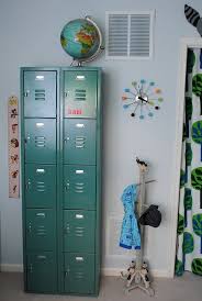 View Of The Lockers In Sammy S Room Locker Storage Kids Room Design Storage Kids Room