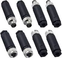 Amazon.com: Lonlonty M8 4 Pin Male & Female Socket Panel ...