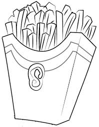 Pin By Colorists Lover On French Fries Coloring Pages French Fries Food Coloring Pages Coloring Pages