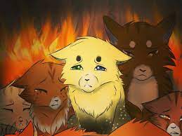 Cascadingserenity redtail warriors warrior cats deviantart death firestar tigerclaw cat hawkfrost unending wars sign serenity knew forever favourites ivypool. First Prize For Art Contest Dawlight At Firestar S Death Warriors Amino