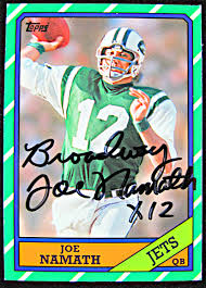 Free shipping on eligible orders. Joe Namath Autographed Inscribed Card Memorabilia Center