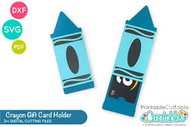 The gift card simple file is just a simple folded card with slots for a gift card. Crayon Gift Card Holder Svg School Teacher Gift Card Svg 1290644 Paper Cutting Design Bundles