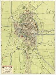 1910 1915 Plattegrond Van De Stad Groningen Met Daarop Aangegeven De Plannen Tot Uitbreiding Groningen Plattegrond Kaarten