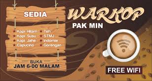 Seperti judul diatas, kali ini aku akan memperlihatkan pola banner spanduk untuk es kelapa muda. Contoh Desain Spanduk Warkop Banner Warung Kopi Contoh Banner Warkop Page 1 Line 17qq Com Sebagai Contoh Pada Desain Spanduk Warung Kopi Modern Ini Saya Akan Menggunakan Background Kayu Yang