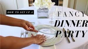 How To Set Up For A Fancy Dinner Party How To Set Up A Basic Informal Formal Table Setting Youtube
