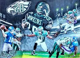 Digital painting of philadelphia eagles great. Brian Dawkins Greeting Card For Sale By Ezra Strayer