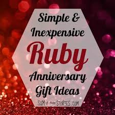 If you're on the hunt for the perfect anniversary gift for him, her or them, we've got the best gifts to help them celebrate four decades of love. Smart Idea 40th Anniversary Party Ideas On A Budget