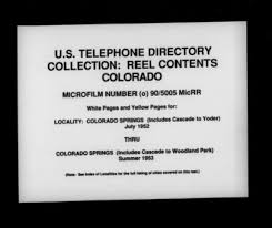 Colorado springs utilities, colorado springs, co. Colorado White Pages And Yellow Pages Colorado Springs July 1952 Thru Summer 1953 Library Of Congress