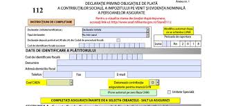 Savirsirea uneia dintre urmatoarele fapte: DeclaraÈ›ia 112 Versiune NouÄƒ Anaf Luna Iunie 2018
