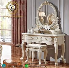 Jual meja rias lampu led murah. Meja Rias Ukir Duco Terbaru Victoria Furniture Ukir Mebel Klasik Jepara