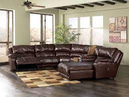 Intrigue Contemporary Genuine Leather Recliner Sofa Couch Chaise Sectional Set Sectional Sofa With Recliner Furniture Ashley Furniture