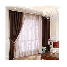 White curtains metal curtain rod beautiful curtains plaid curtains indoor textiles drapes curtains panel curtains light blocking curtains hearth. Brown And White Plain Polycotton Interior Curtains Rs 1000 Piece Id 21198772355