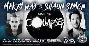 Collapser 1 Signing With Mikey Way And Shaun Simon Gerard Way News #mychemicalromance #gerard and mikey way #bassguitar #bassist #ray toro #frank ireo #danger days #the true lives of the fabulous killjoys #kobra kid #party poison #jet star. mikey way and shaun simon gerard way
