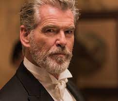 Article by entertainment tonight 2.2k Pierce Brosnan S Return To Television Comes In The Shape Of Amc Period Piece The Son Which Is The Cable Net Pierce Brosnan Beautiful Men Hair And Beard Styles