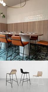 Made out of solid wood, this chair features exquisitely moulded plywood that creates an exceptional silhouette. M A D Sling Bar Stools By 1000 Chairs At Feathers Hotel Industrial Style Coffee Table Chair Chair Design