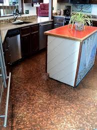 make a floor out of real pennies (step