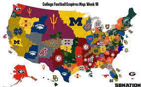 Notre Dame Indiana Map College Football Empires Map: Alabama And Notre Dame Advance Toward Each  Other - Sbnation.com