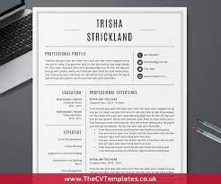 We have over a dozen of the greatest. Simple Cv Template With Matching Cover Letter And References Template Curriculum Vitae Professional And Minimalist Resume 1 2 3 Page Resume Format For Job Application Instant Download Thecvtemplates Co Uk