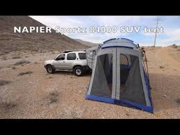 The sportz suv 84000 tent wraps around the cargo area of your vehicle allowing you total access for additional sleeping spaces or for storing gear. Convert Your Suv Into A Base Camp With 2 Rooms Napier Sportz 84000 Suv Tent Youtube