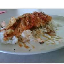 Salmon Rice And Fried Tomatoes Recipe Fried Tomatoes Tomato Recipes Cooking Salmon