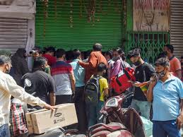 Kejriwal added that essential services such as groceries, pharmacies, hospitals, food takeaways and. Delhi Lockdown Triggers Another Panic Buying The Economic Times