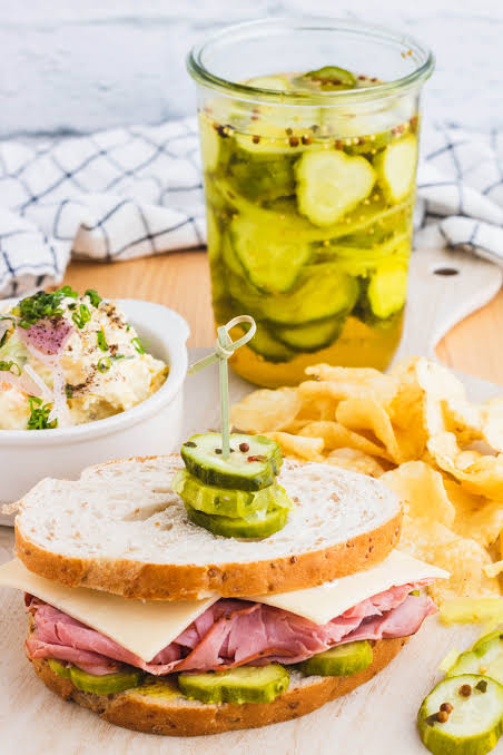 Refrigerator Bread and Butter Pickles - Dish 'n' the Kitchen