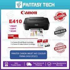 Keep both ink cartridges installed even if one runs out when you print. Canon E410 Aio Print Scan Copy Inkjet Printer With Original Ink Pg47 Cl57s Electronics Others On Carousell