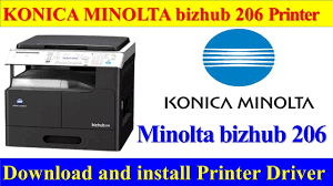 All drivers available for download have been scanned by antivirus program. How To Download And Install Konica Minolta 206 Printer Driver L Konica Minolta Bizhub 206 Youtube