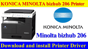We have provides all needed files to make you install any drivers easily like automatic driver installer. How To Download And Install Konica Minolta 206 Printer Driver L Konica Minolta Bizhub 206 Youtube