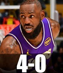 The Lakers are now 4-0 with LeBron James 🤷‍♂️