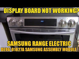 samsung slide in electric range display