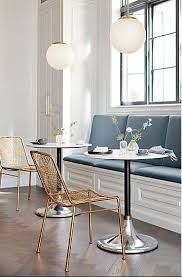 Hackney Marble Cocktail Table Reviews Cb2 In 2020 Marble Bistro Table Modern Dining Room Marble Cocktail Table