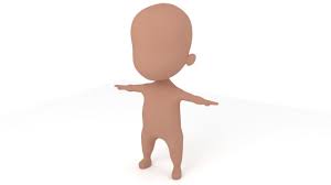 3d Model Chibi Male Base Mesh Cgtrader Male chibi lowpoly character base mesh. chibi male base mesh 3d model