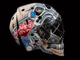 Carey price signed autographed goalie mask redness of pride team canada. Ingoal Magazine On Twitter Part Man Part Machine Carey Price S New Cyborg Mask Pumps Knowledge Of Canadiens Legends Right Into The Brain And Was Such A Departure For The Habs Star We Wanted To