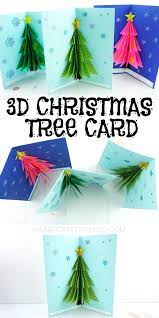 Here's how to make cute and easy 3d diy christmas card ornaments for your tree. How To Make A 3d Christmas Card Christmas Card Crafts Christmas Tree Cards 3d Christmas Tree Card