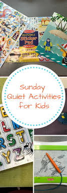 Quiet activities like string lacing cards not only strengthen fine motor skills, but the intricate weaving of the shoe string up and down the holes around. 5 Sunday Quiet Activities For Kids The Organized Mom