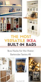 This ana white project includes complete building plans that include everything you need to build this basic bar project for less than $50. Versatile Built In Ikea Options For Home Bartenders
