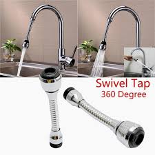 Faucet attachment extension sprayer kitchen flexible double swivel tap 6. Swivel Tap 360 Degree Tool Sink Mixer Kitchen Chromed Faucet Nozzle Sprayer Water Saving Aerator Free To Bend Flexible Tap Buy At The Price Of 1 51 In Aliexpress Com Imall Com