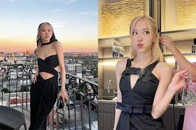 不一樣的紅毯Look：總是偏心小黑裙的Rosé，要帶起小碎花洋裝的 ...